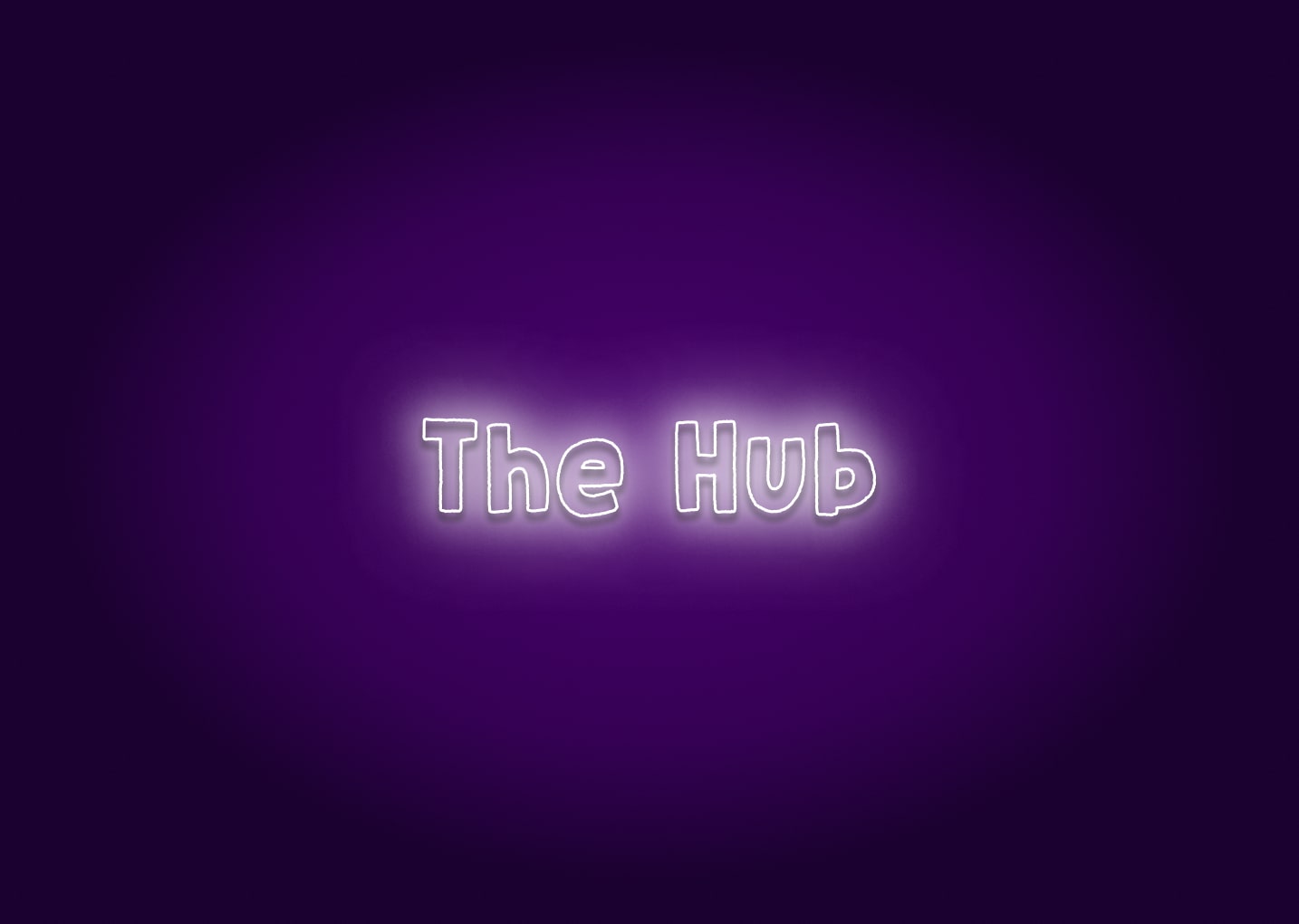 The Hub Neon Sign - Boston