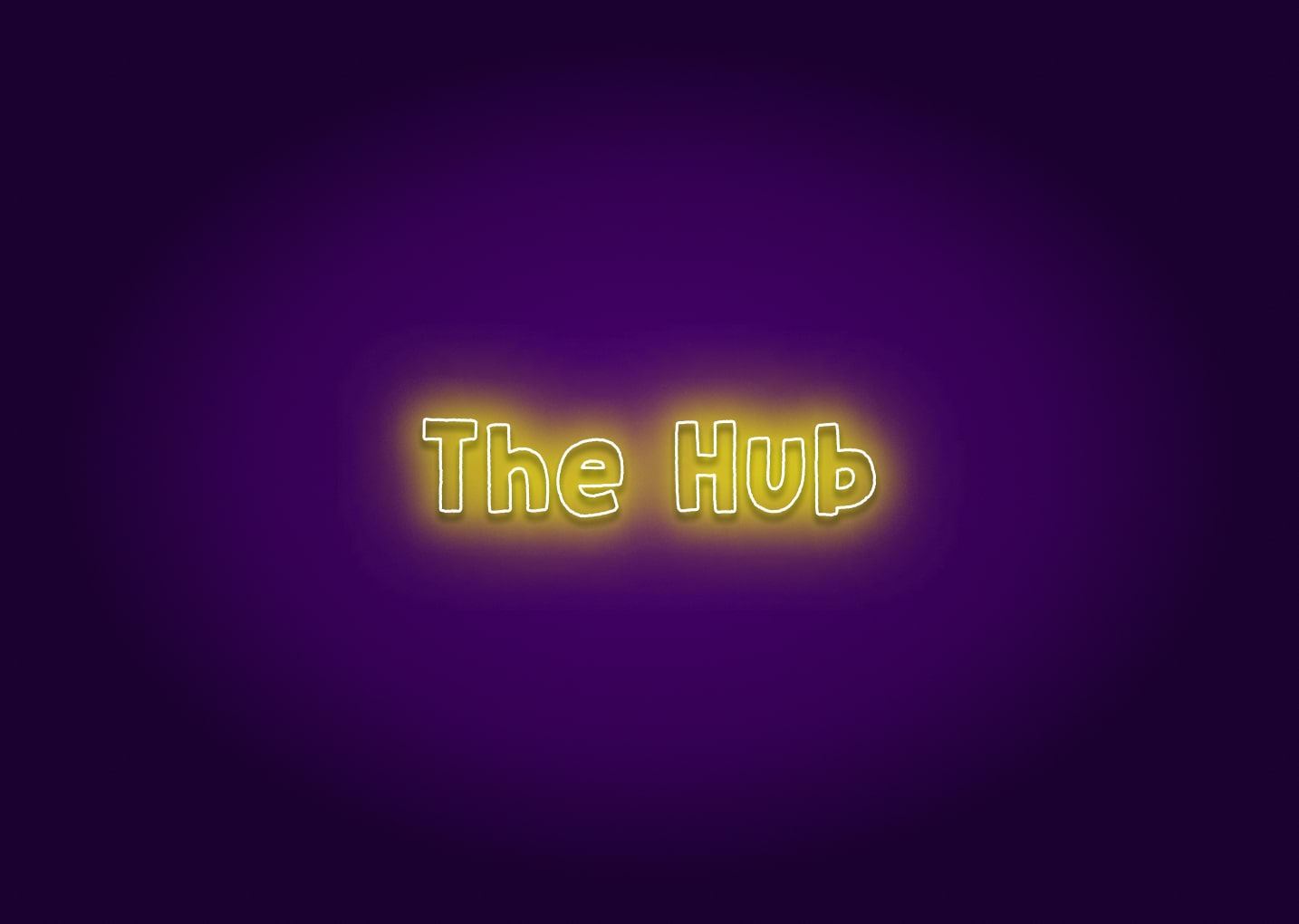 The Hub Neon Sign - Boston