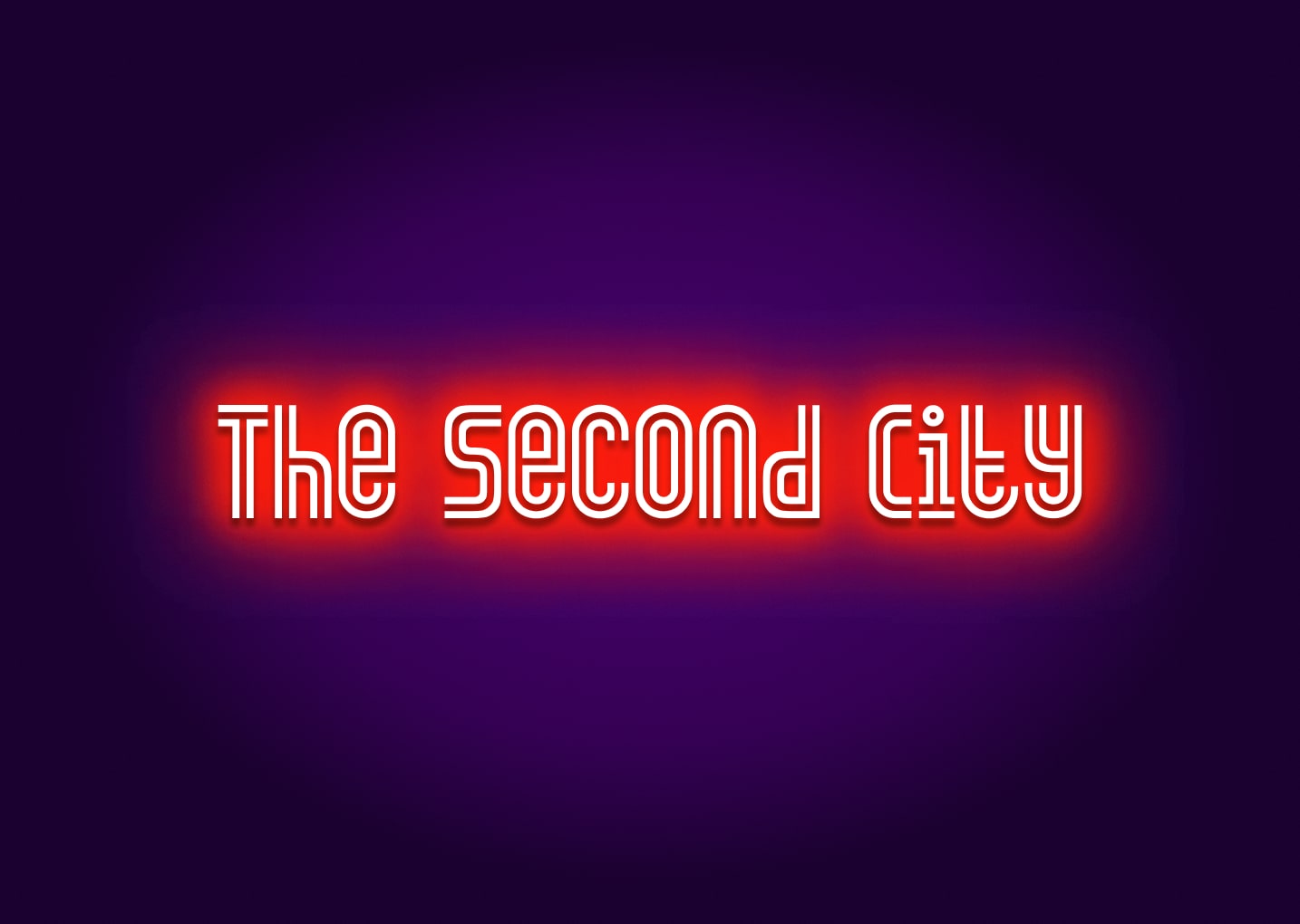 The Second City Neon Sign - Chicago