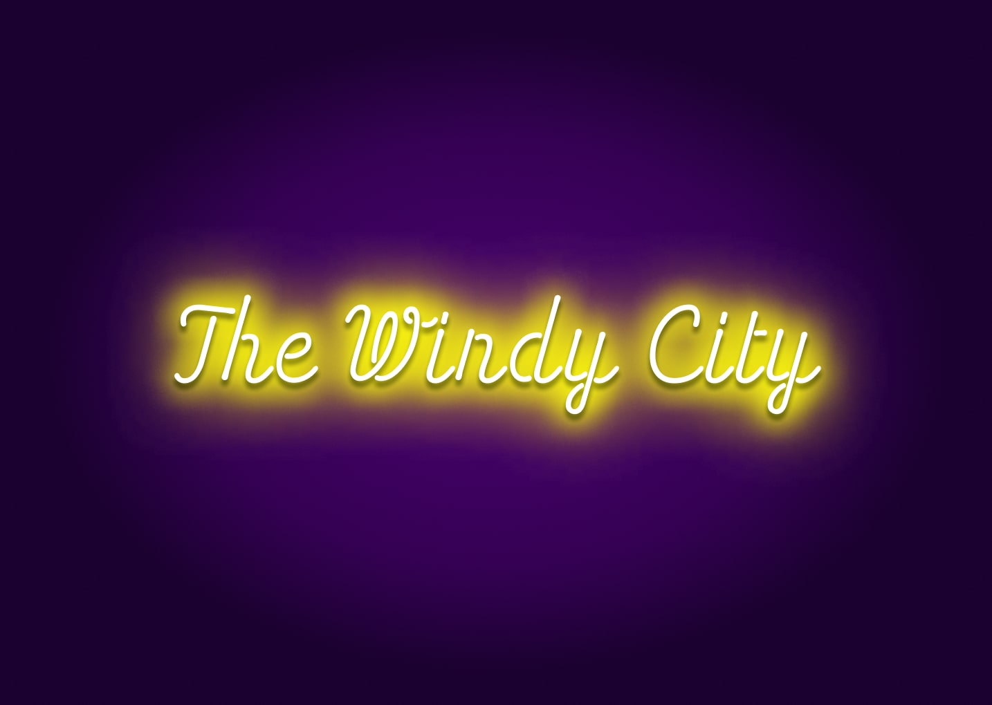The Windy City Neon Sign - Chicago