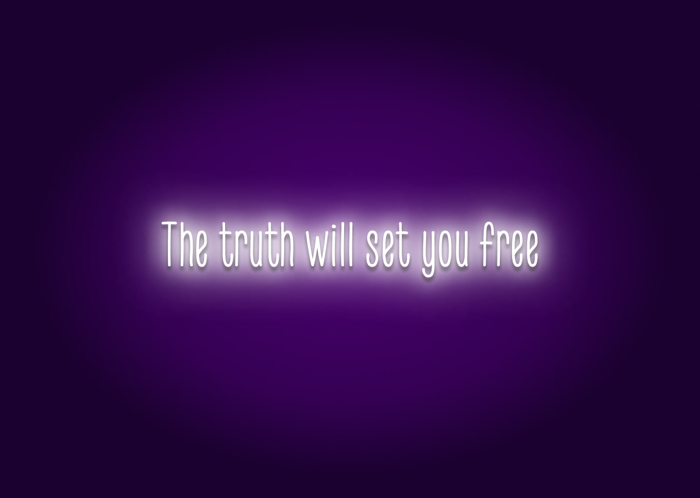 The truth will set you free - Neon Sign