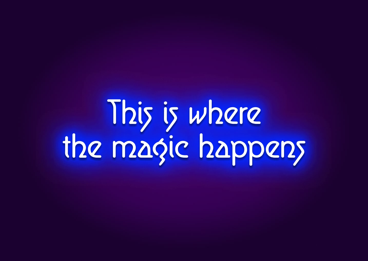 This is where the magic happens - Bathroom Funny Neon Signs