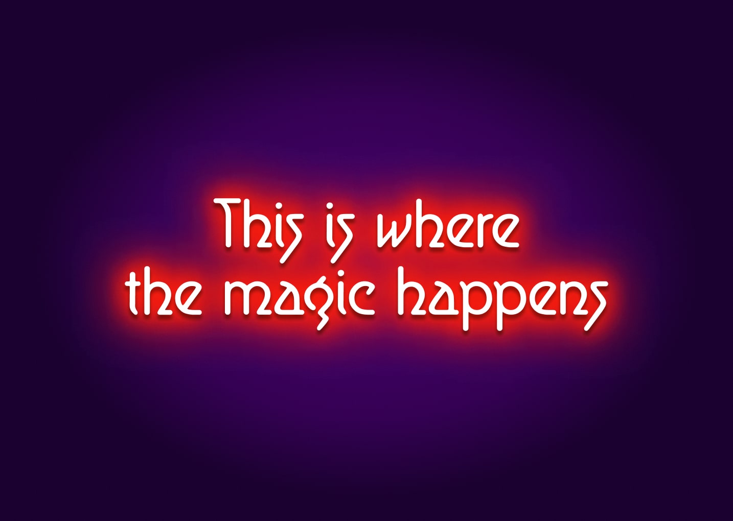 This is where the magic happens - Bathroom Funny Neon Signs