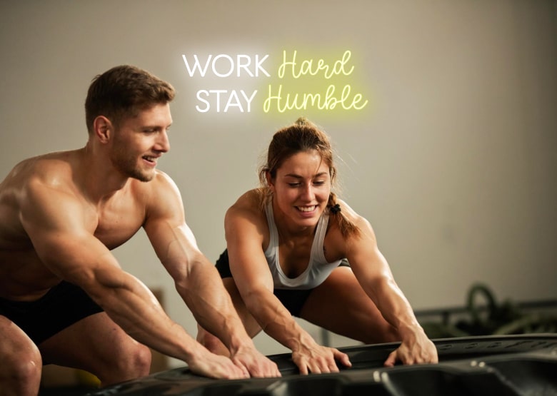 Work Hard Stay Humble Neon Sign