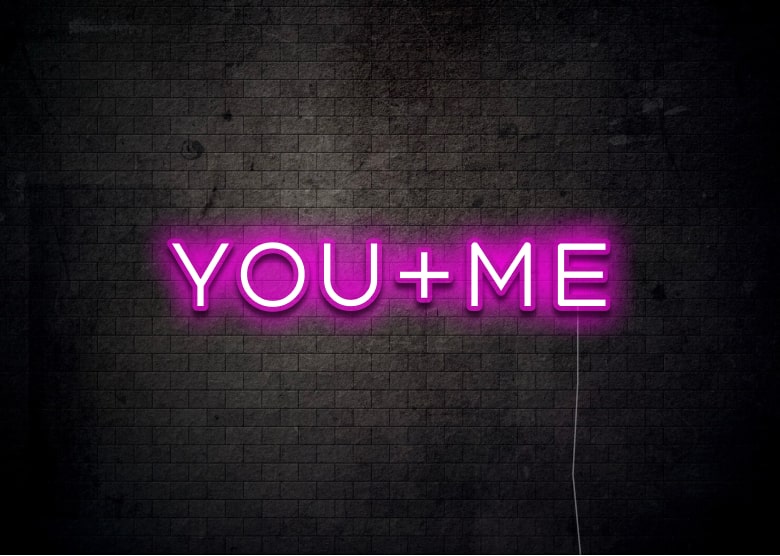 YOU+ME - Neon Sign