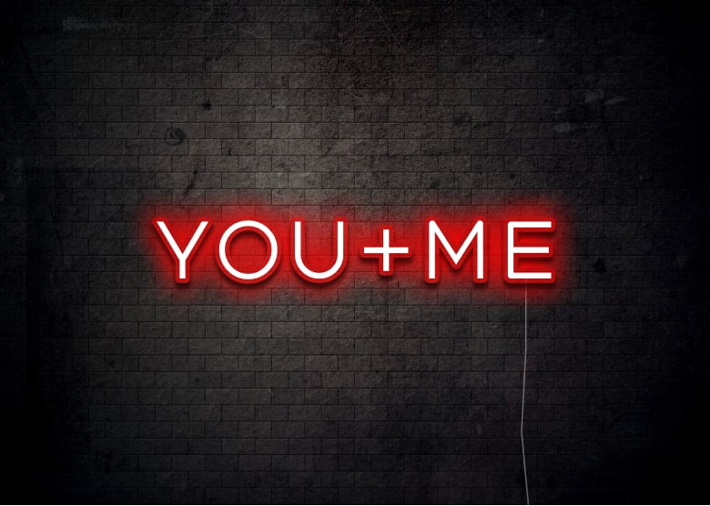 YOU+ME - Neon Sign