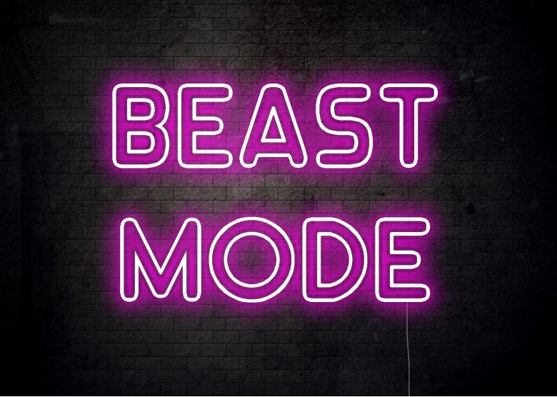 BEAST MODE - Gym Neon Sign