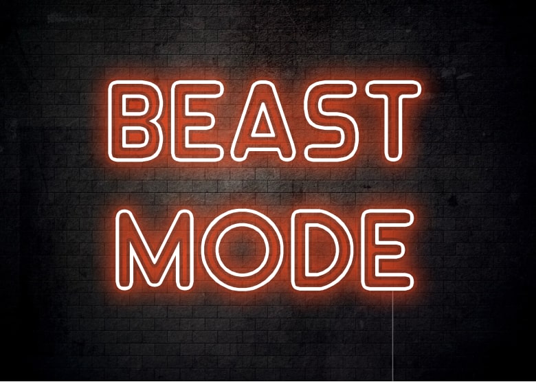 BEAST MODE - Gym Neon Sign