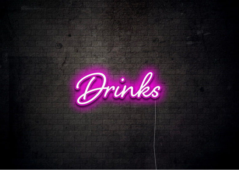 Drinks - Neon Sign