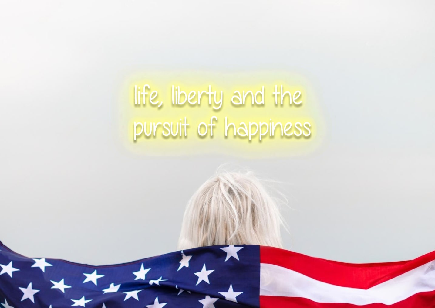 life, liberty and the pursuit of happiness - Neon Sign