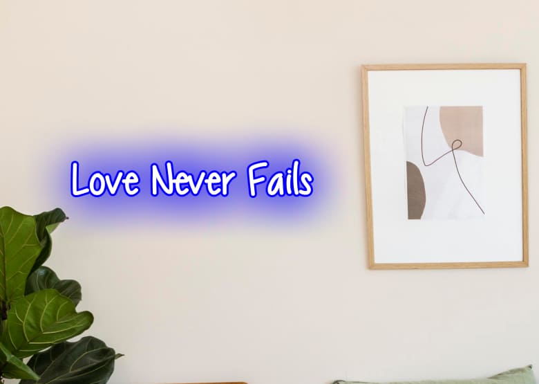 Love never fails - Neon Signs