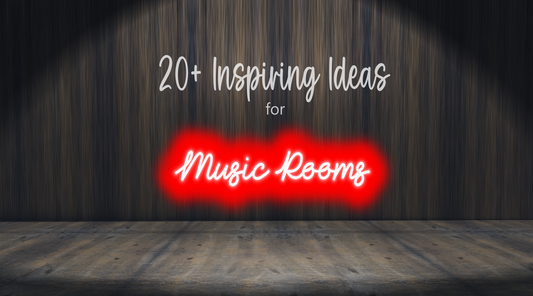 20+ Mesmerizing Ways to Illuminate Your Music Room with Neon Signs