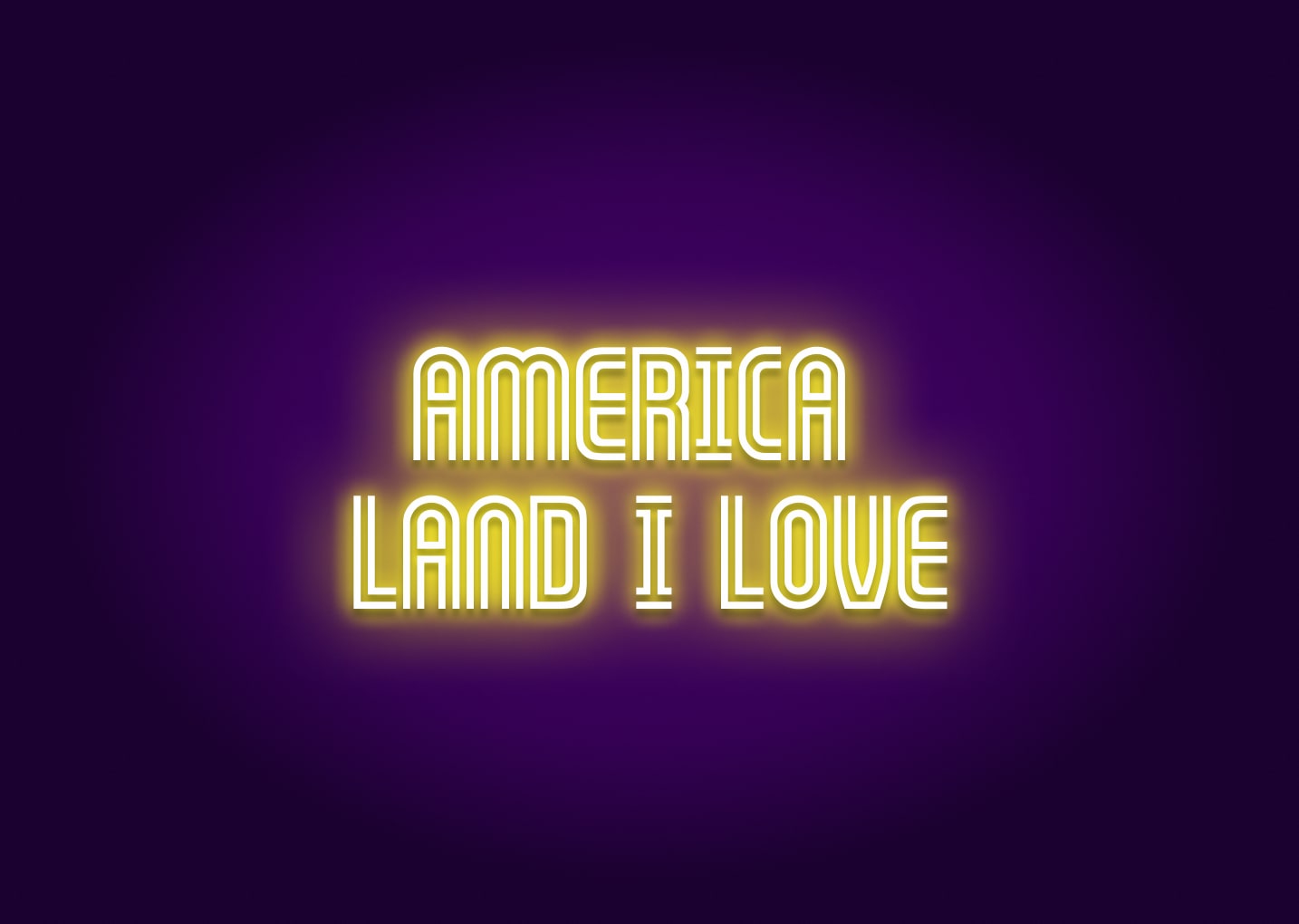 AMERICA LAND I LOVE - Neon Sign