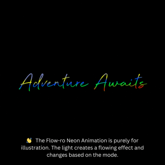 Adventure Awaits | Motivational Neon Signs | Neon Signs for Living Room | Flow-ro Neon Ambient Light | Neon Sign with a flow