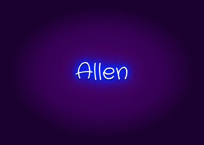 Allen - Name Neon Signs