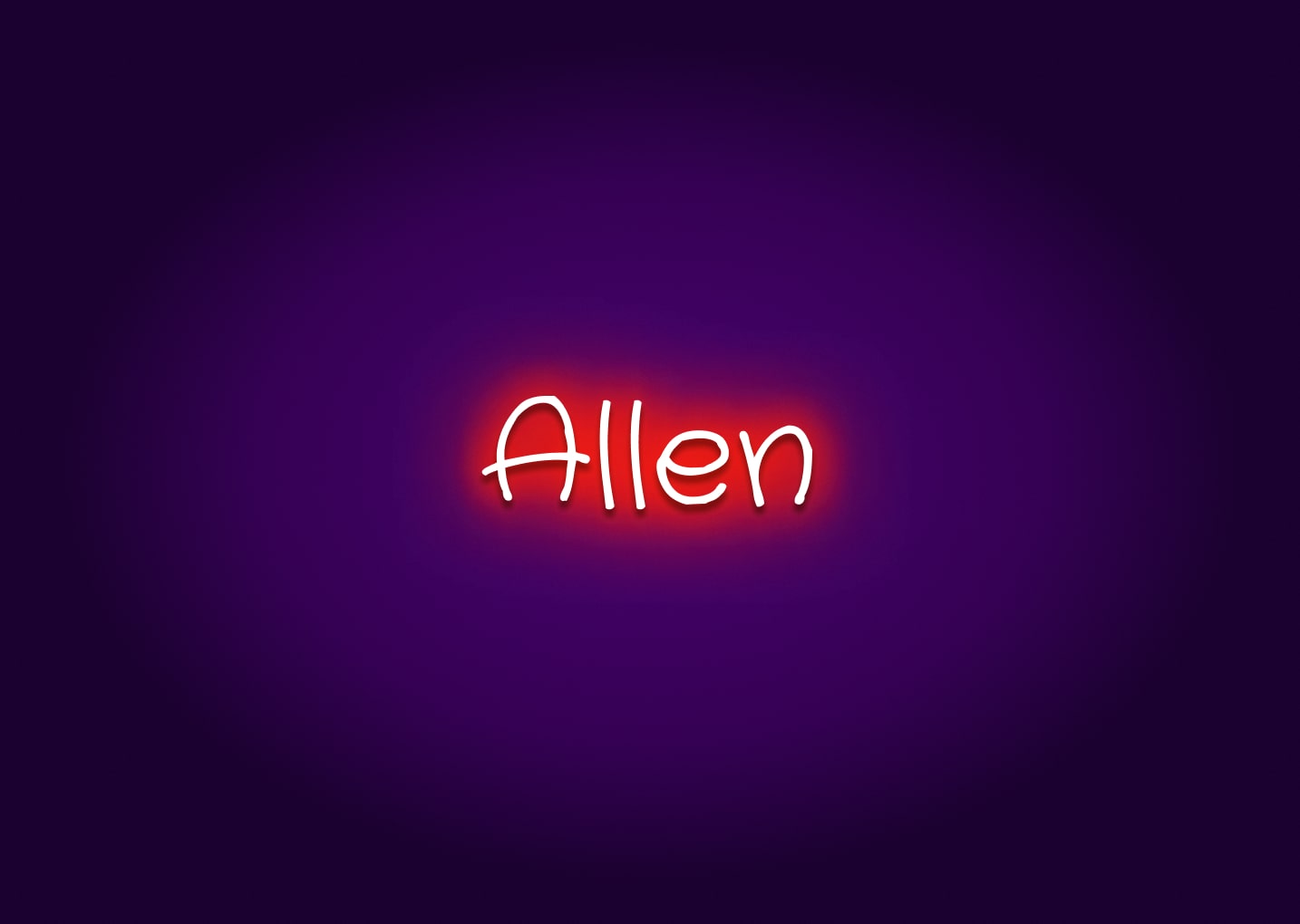 Allen - Name Neon Signs