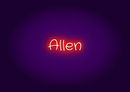 Allen - Name Neon Signs