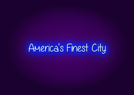 America's Finest City Neon Sign - San Diego