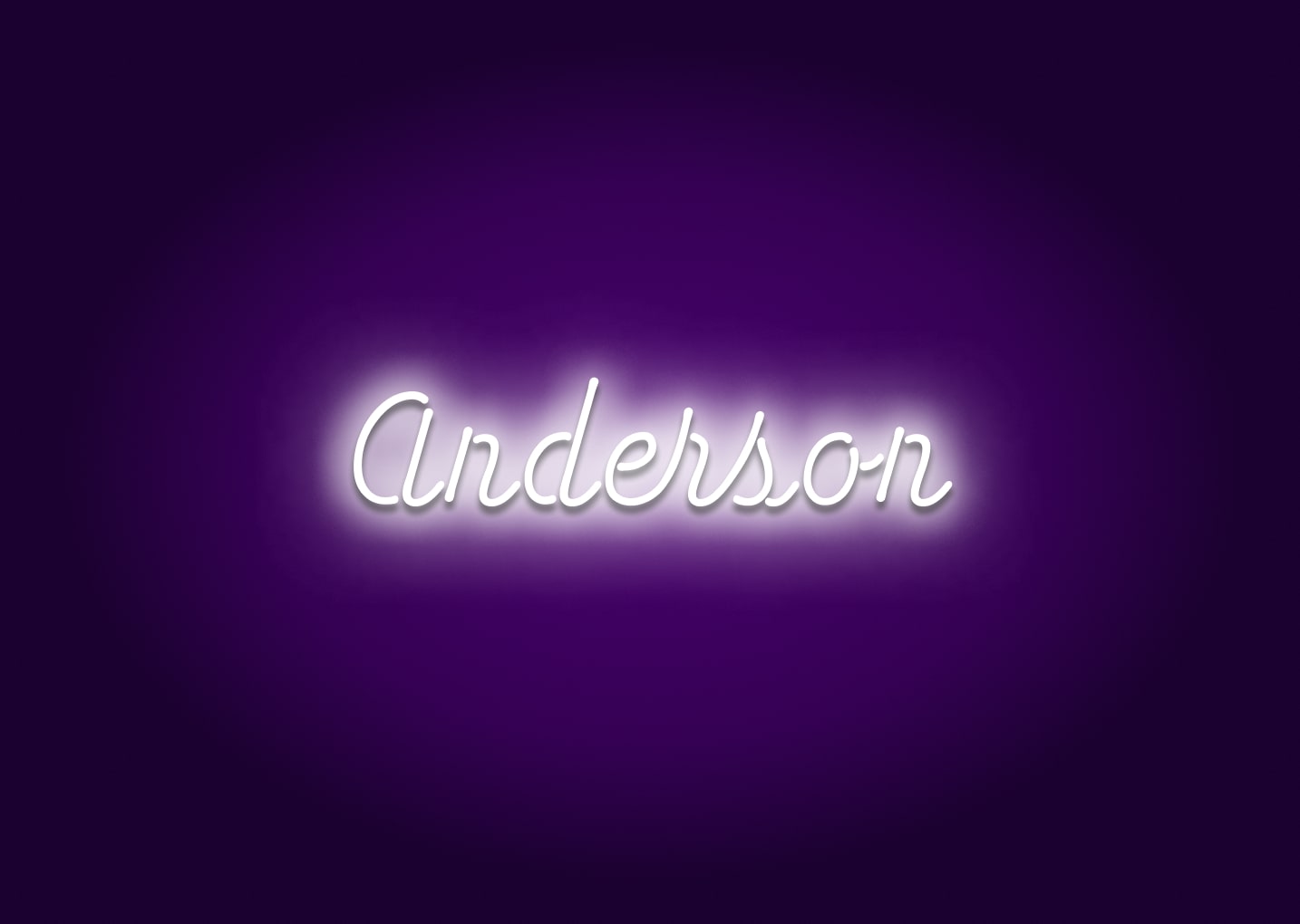 Anderson - Name Neon Signs