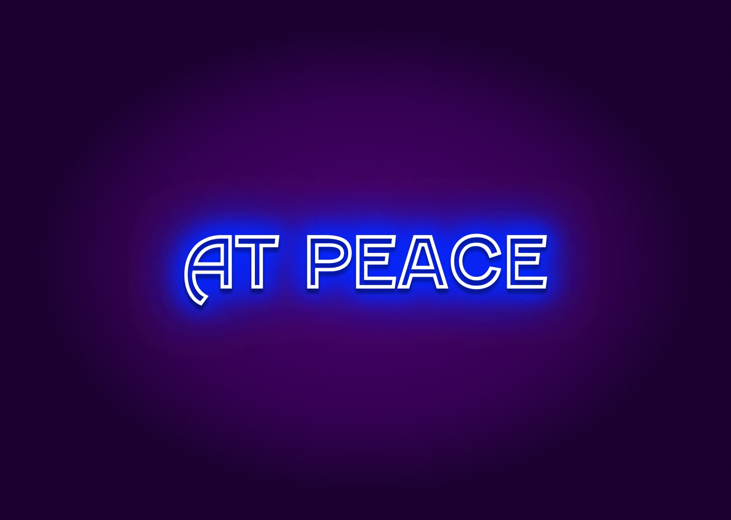 At peace - Neon Signs