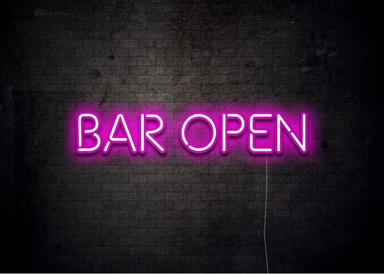 BAR OPEN - Bar Neon Sign