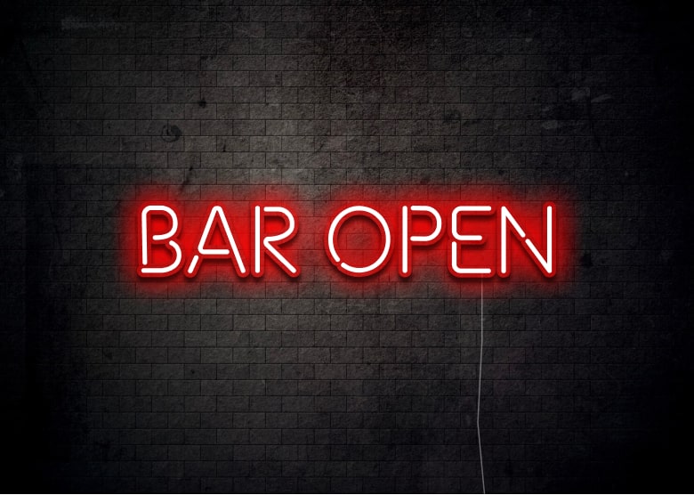 BAR OPEN - Bar Neon Sign