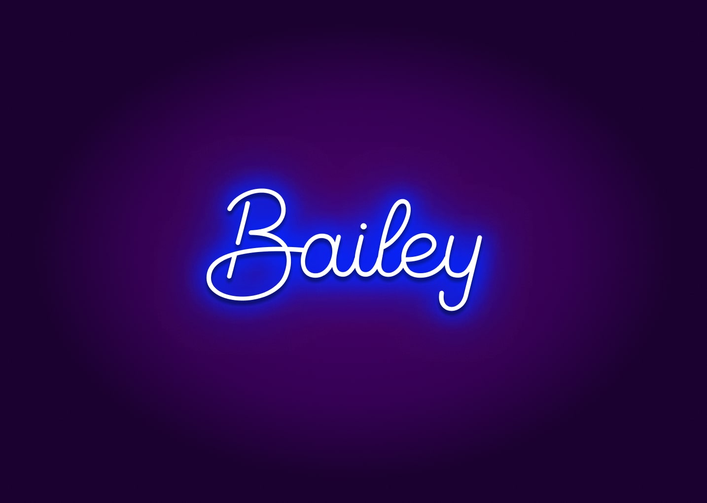 Bailey - Name Neon Signs - OMG Neon – omgneon
