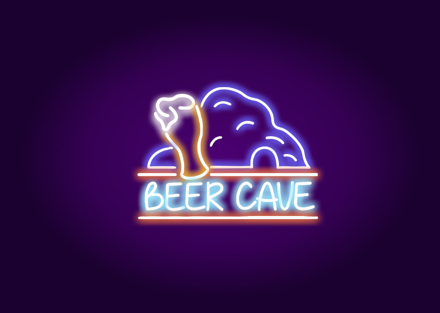 Beer Cave Neon Sign