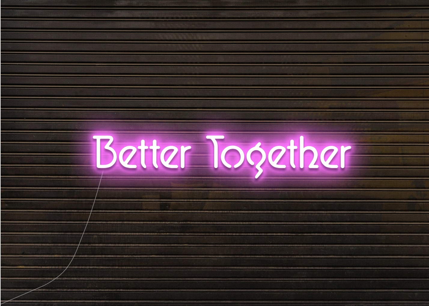 Better Together Vintage Neon Sign