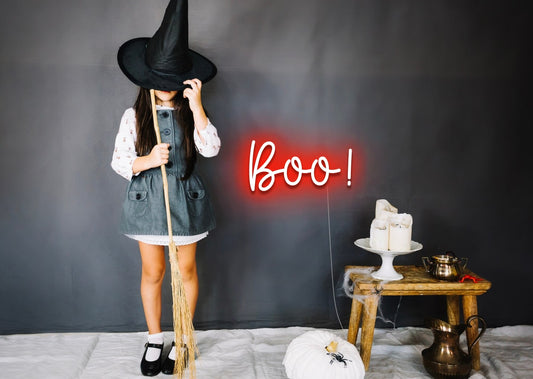 Boo! Neon Sign