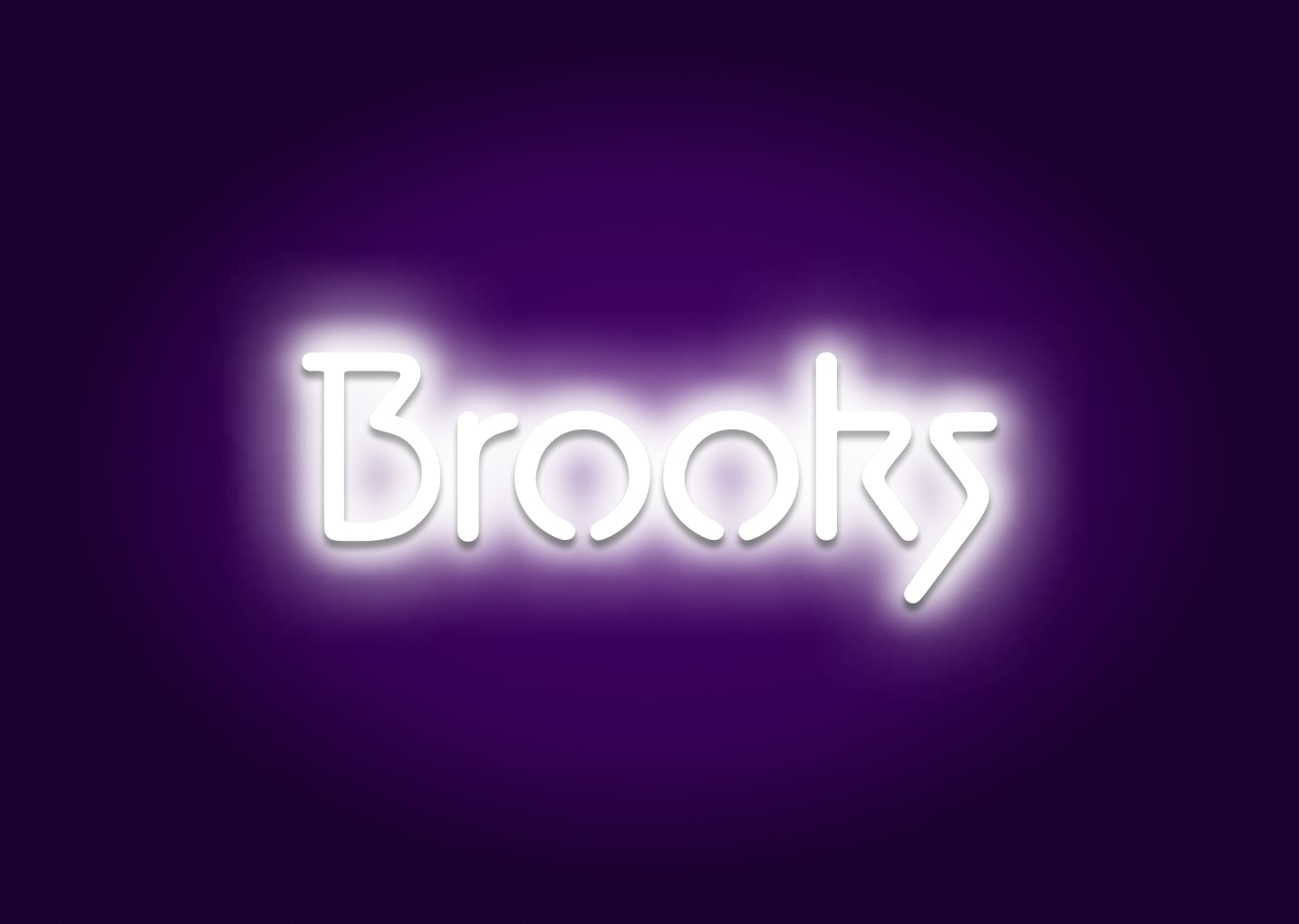 Brooks - Name Neon Signs