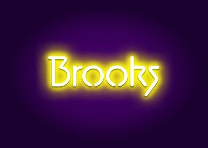 Brooks - Name Neon Signs