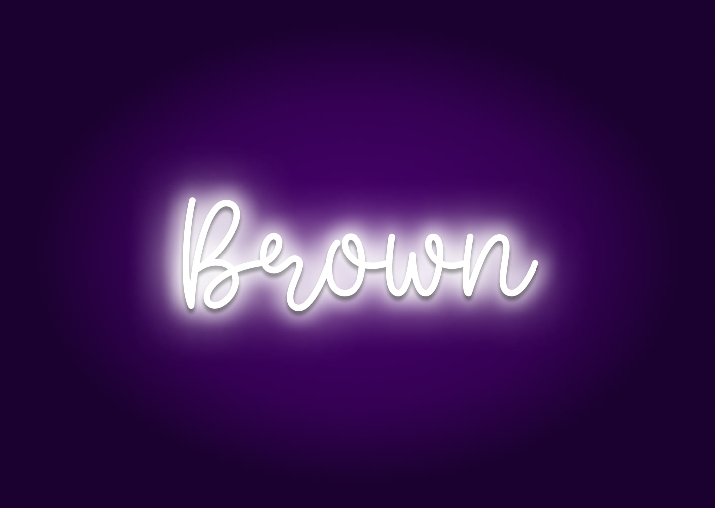 Brown - Name Neon Signs