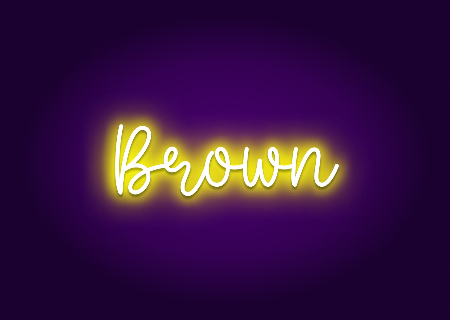 Brown - Name Neon Signs