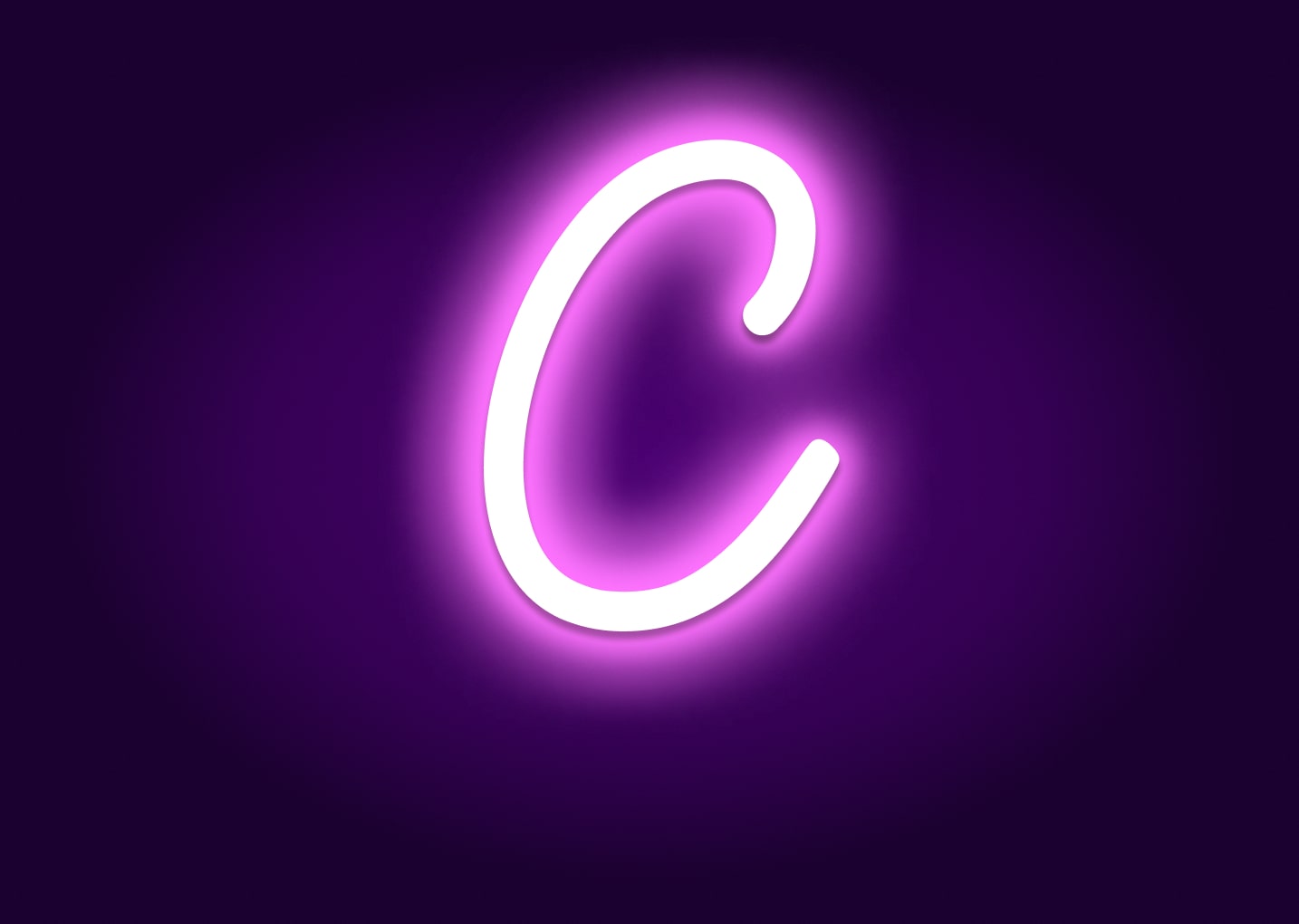 Name Initials C Neon Signs - Modern