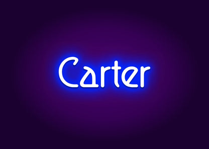 Carter - Name Neon Signs