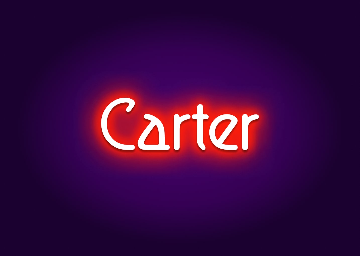 Carter - Name Neon Signs