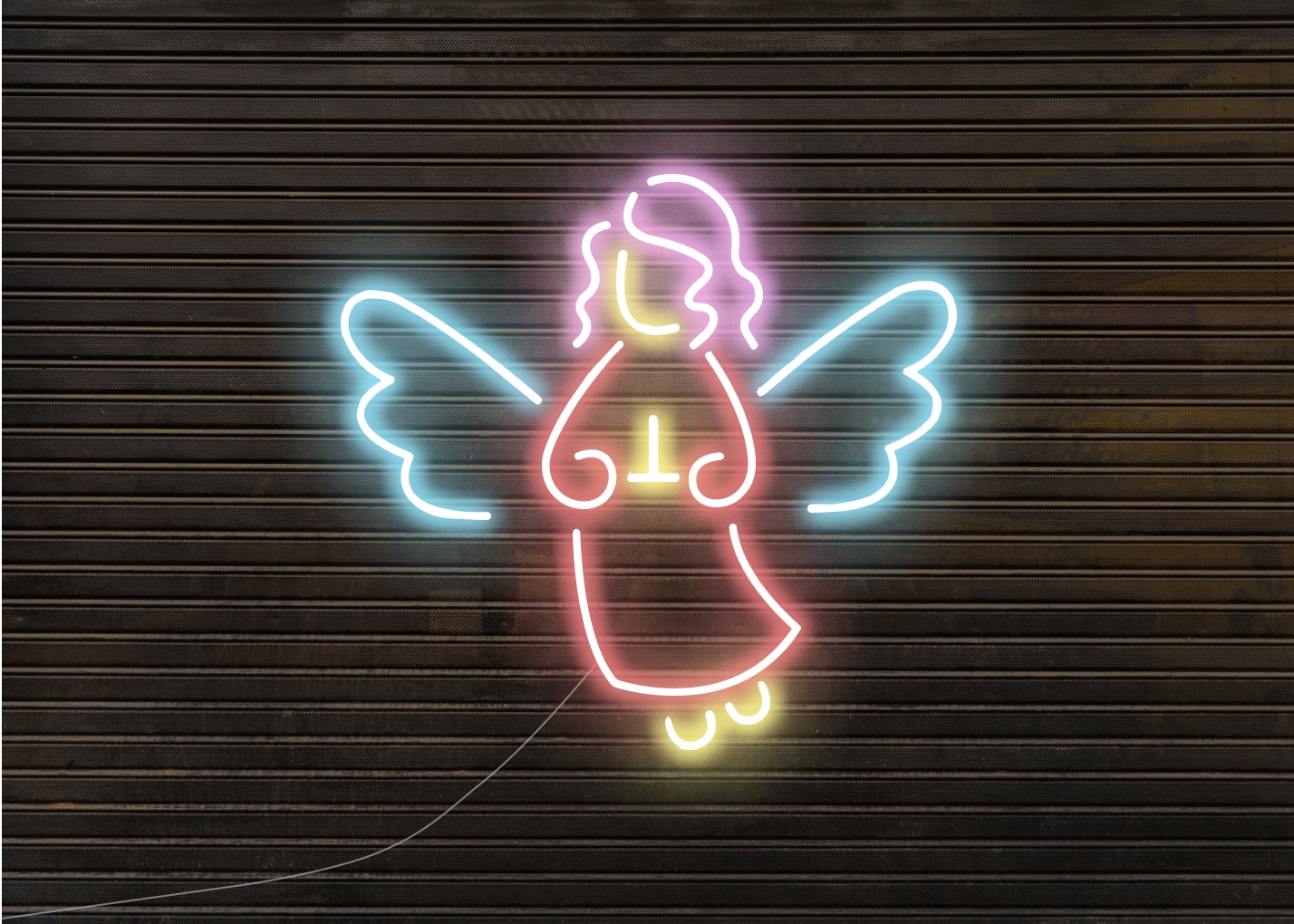 Christmas Angle Neon Signs