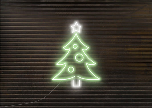 Christmas Tree - Green Color Neon Signs