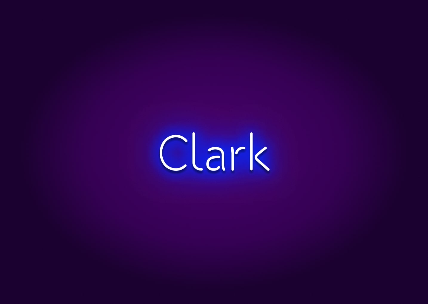 Clark - Name Neon Signs