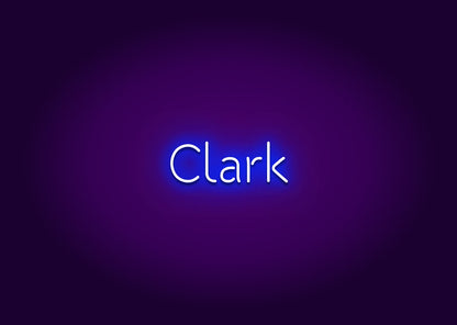 Clark - Name Neon Signs