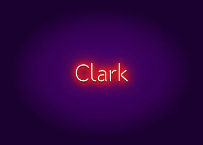 Clark - Name Neon Signs