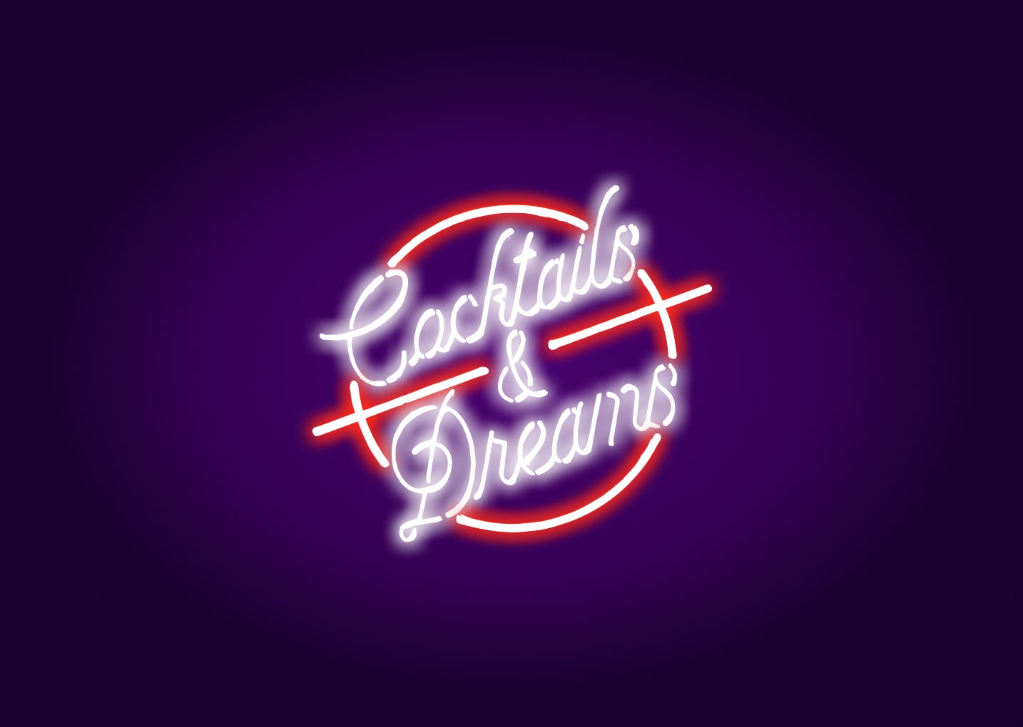 Cocktails & Dreams Neon Signs for Bar & Restaurants