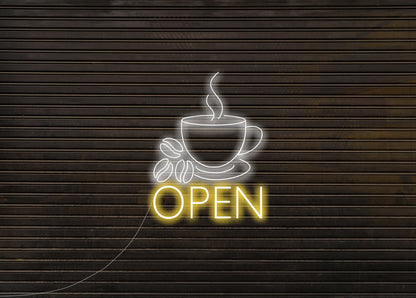 Coffee Shop Open Neon Signs
