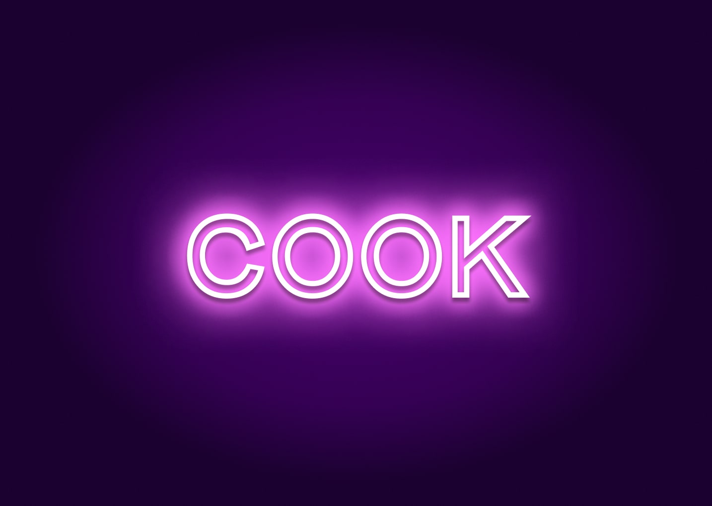 Cook - Name Neon Signs