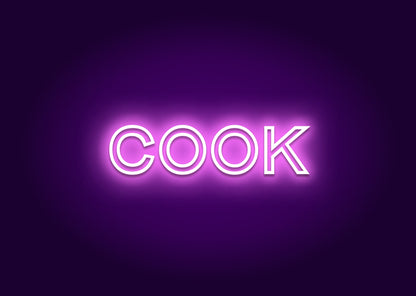 Cook - Name Neon Signs