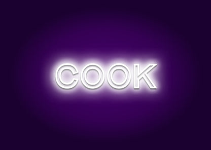 Cook - Name Neon Signs