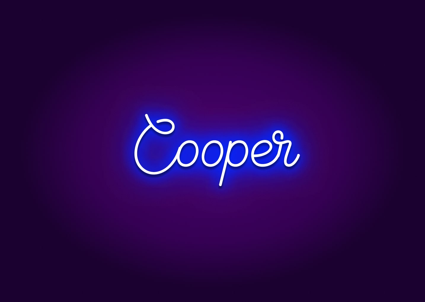 Cooper - Name Neon Signs