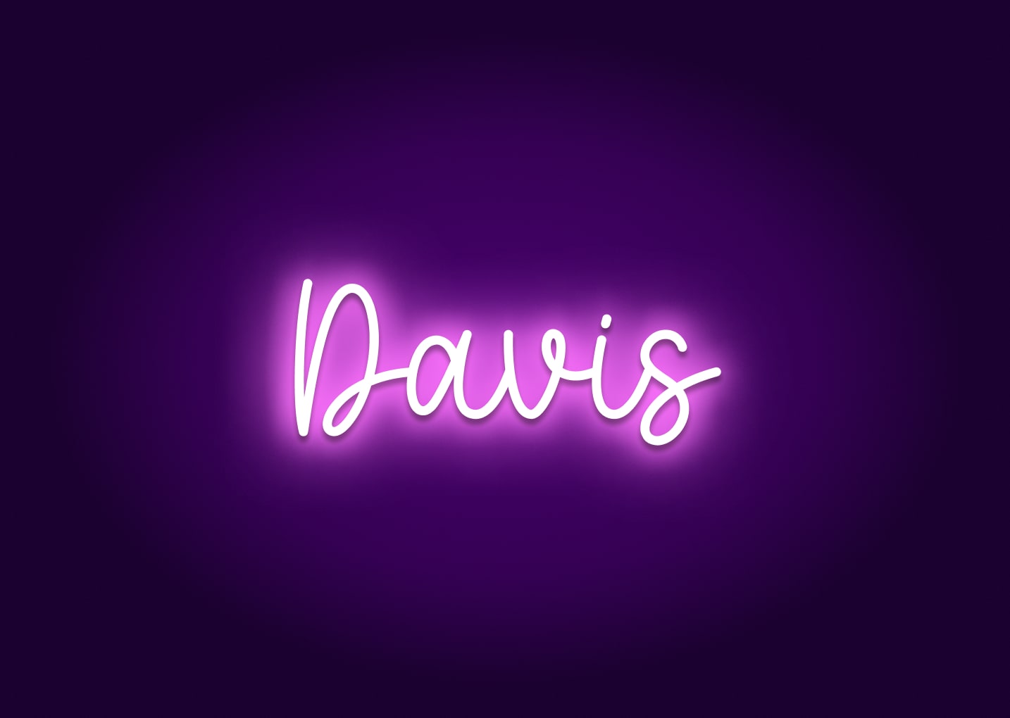 Davis - Name Neon Signs