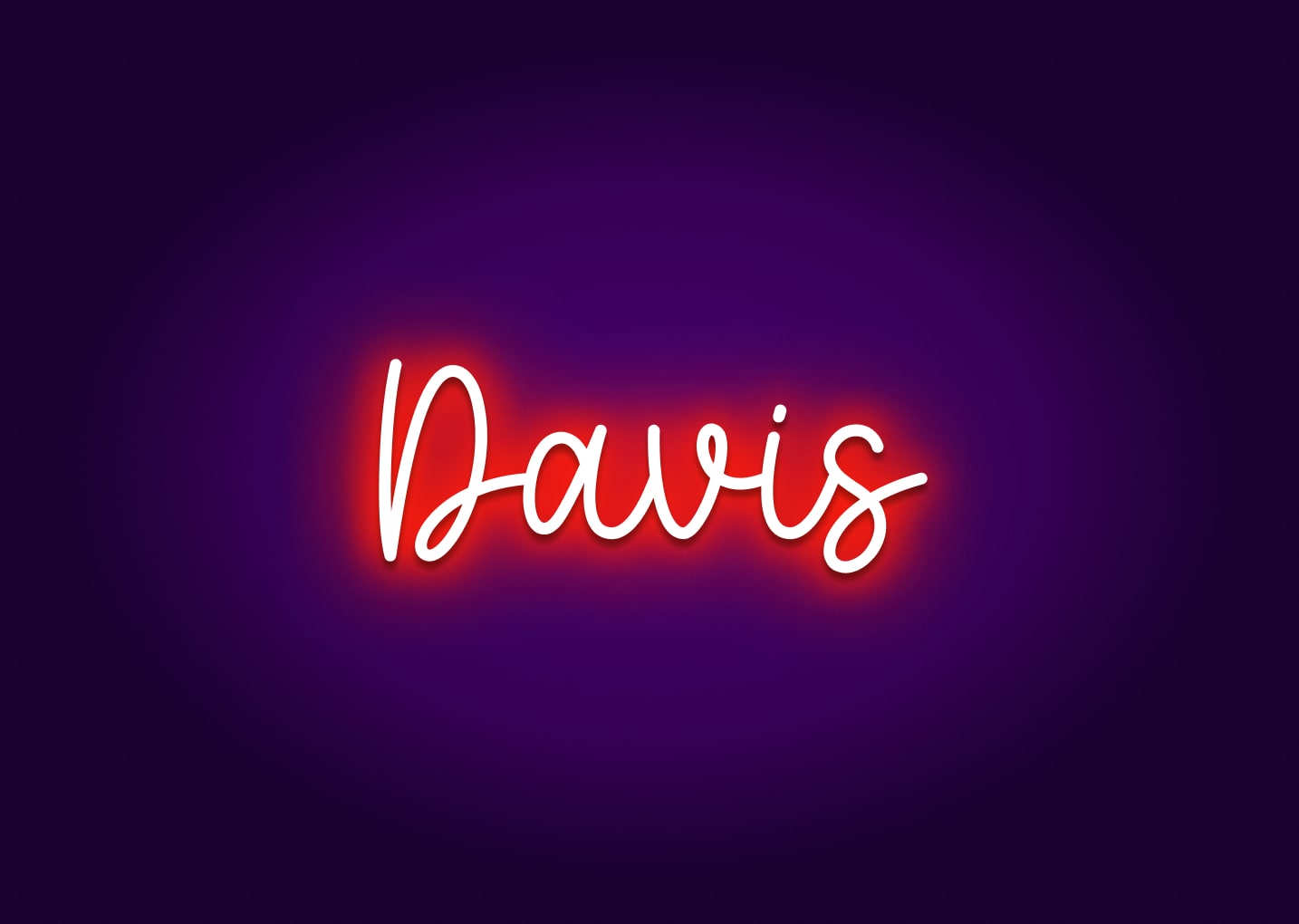 Davis - Name Neon Signs